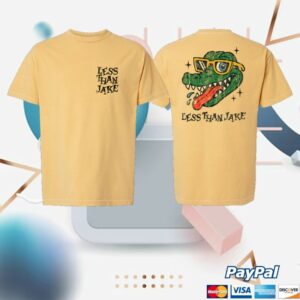 Less Than Jake Store Merch Less Than Jake Faded Party Gator Shirt