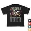 Lewis Capaldi Merch Store Floral Dateback Tour Tee