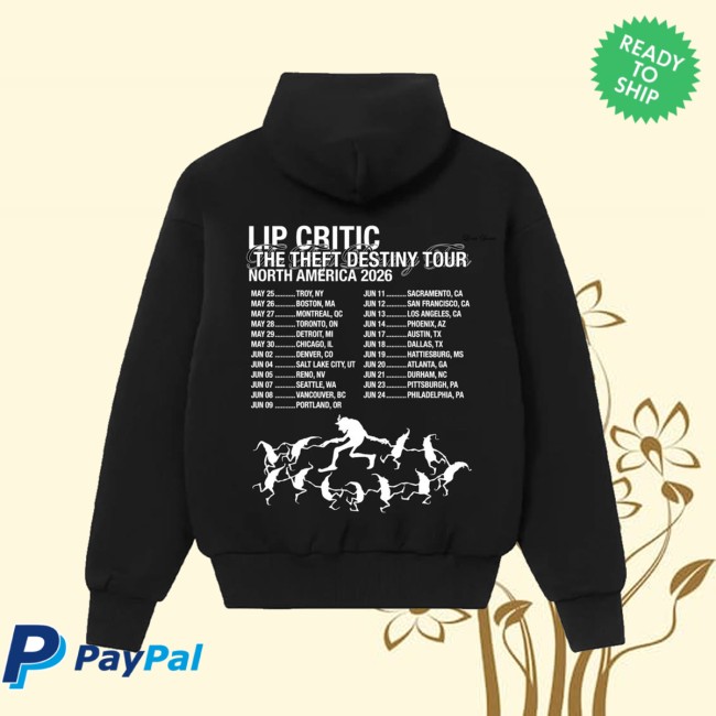 Lip Critic Store Merch Lip Critic Lunch Alter Tour Hoodie