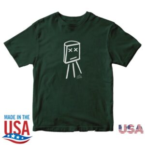Look Mum No Computer Merch Store Forest Green Transistor Tee