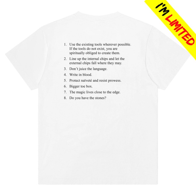 Lorde Merch Store Virgin T-Shirt White 4 Lorde Merch Store Virgin T-Shirt White
