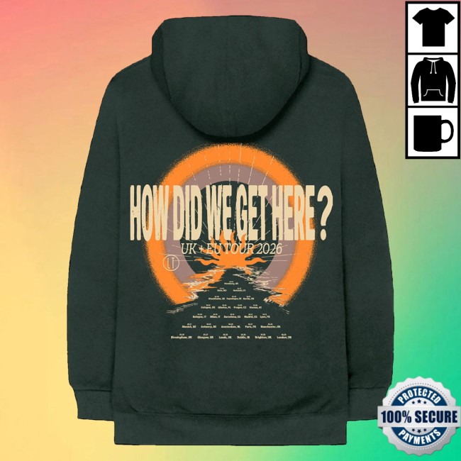 Louis Tomlinson Merch Store How Did We Get Here Uk Eu Tour Black Hoodie