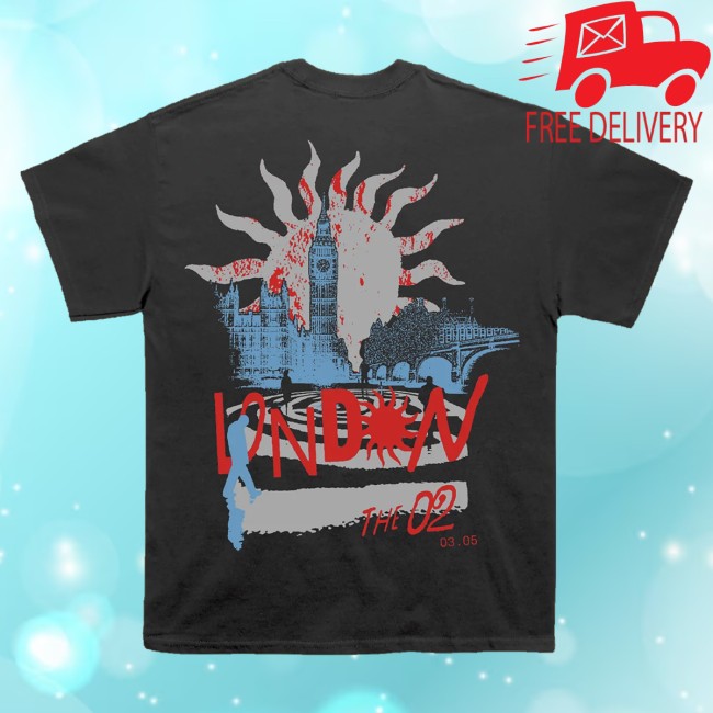 Louis Tomlinson Merch Store How Did We Get Here Uk Eu Tour London Exclusive Black T-Shirt