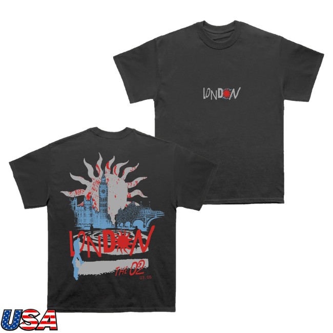 Louis Tomlinson Merch Store How Did We Get Here Uk Eu Tour London Exclusive Black T-Shirt