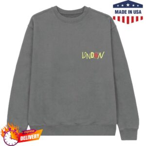 Louis Tomlinson Merch Store How Did We Get Here Uk Eu Tour London Exclusive Charcoal Crewneck