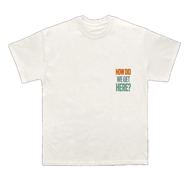 Louis Tomlinson Store Merch How Did We Get Here Tour Uk & Eu White Shirt