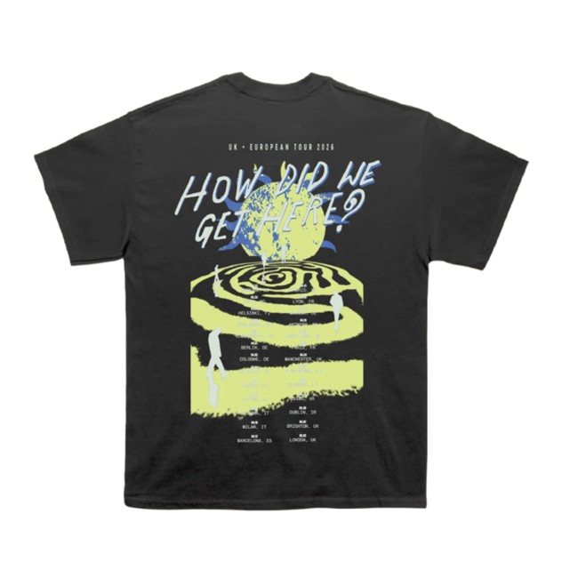 Louis Tomlinson Store Merch How Did We Get Here Uk-Eu Tour Black Shirt
