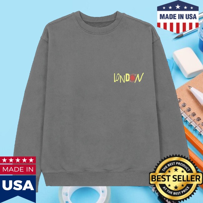 Louis Tomlinson Store Merch How Did We Get Here Uk-Eu Tour London Exclusive Charcoal Crewneck