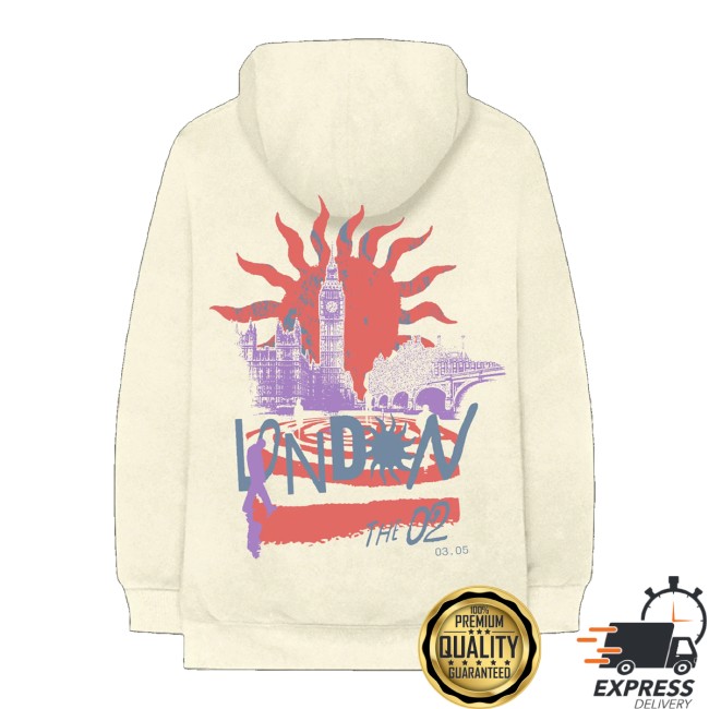 Louis Tomlinson Store Merch How Did We Get Here Uk-Eu Tour London Exclusive White Hoodie