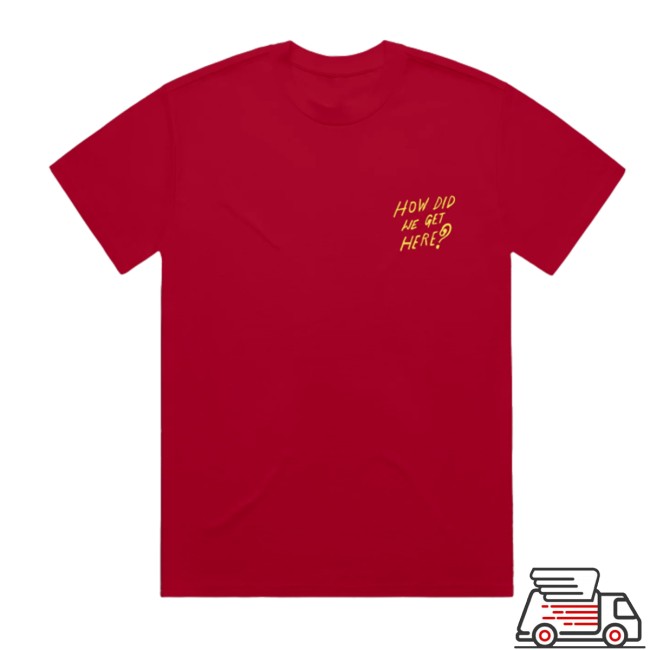 Louis Tomlinson Store Merch How Did We Get Here Uk-Eu Tour Red Shirt