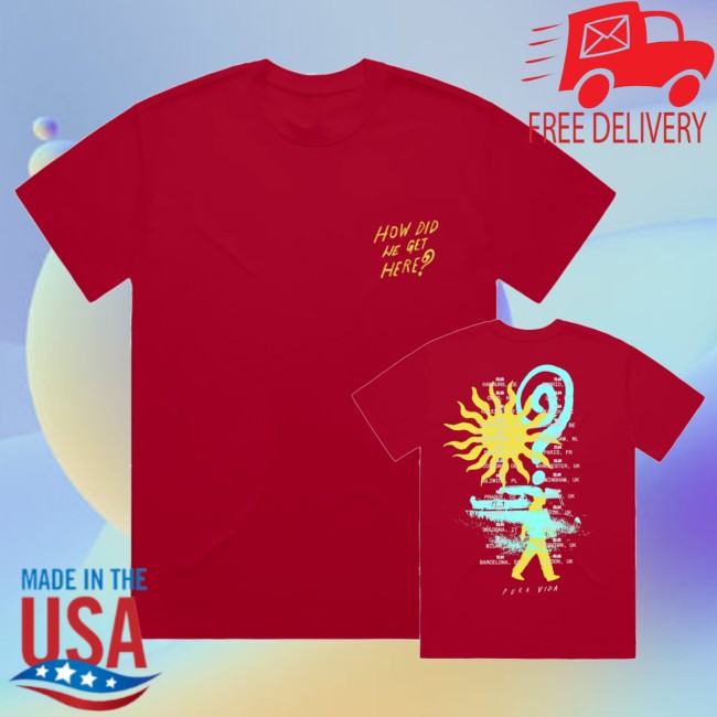 Louis Tomlinson Store Merch How Did We Get Here Uk-Eu Tour Red Shirt