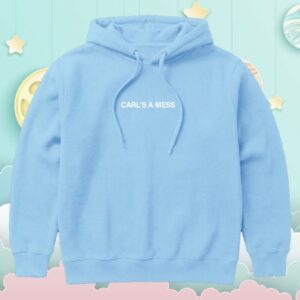 Loverboy Merch Store Carl's A Mess Hoodie Baby Blue