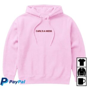 Loverboy Merch Store Carl's A Mess Hoodie Pink