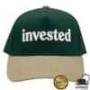 Loverboy Merch Store Invested Hat Dark Green Khaki