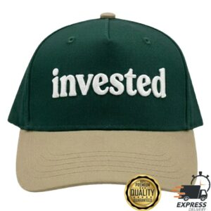 Loverboy Merch Store Invested Hat Dark Green Khaki