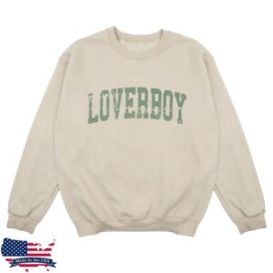 Loverboy Merch Store Loverboy Vintage University Sand Crewneck