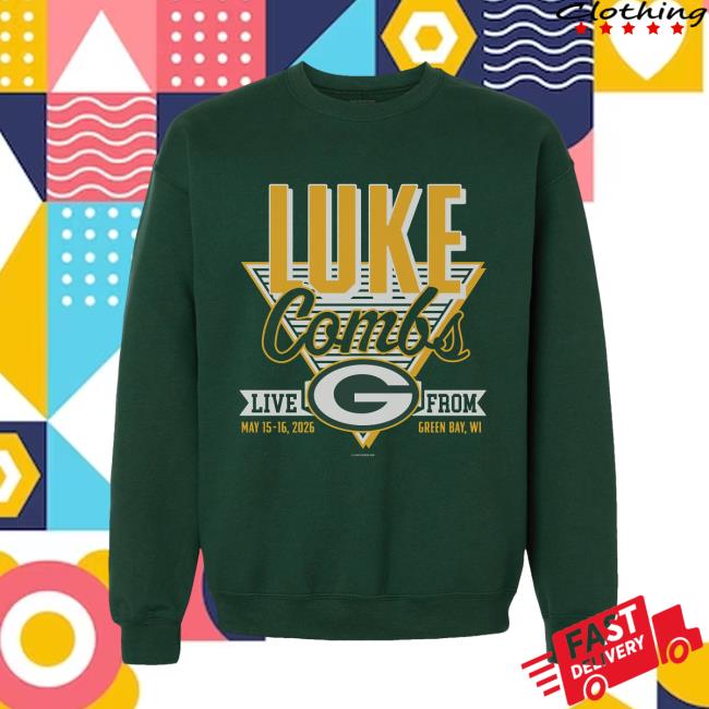 Luke Combs Merch Exclusive Green Bay Crewneck