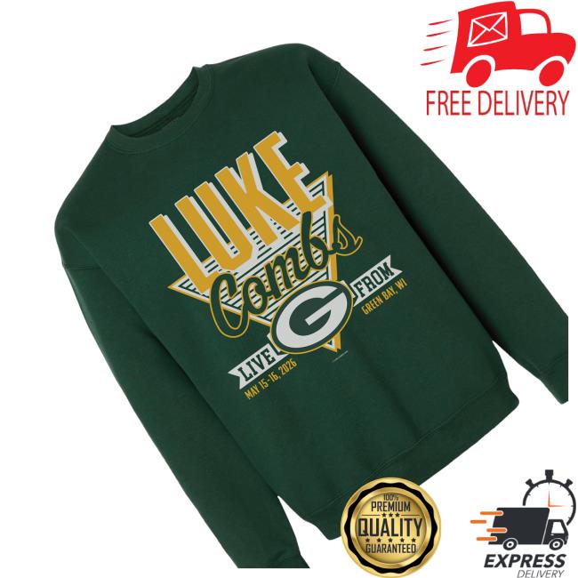 Luke Combs Merch Exclusive Green Bay Crewneck