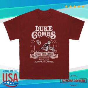 Luke Combs Store Merch Exclusive Oklahoma Shirt
