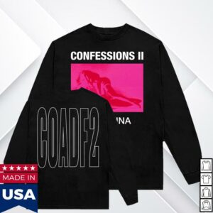 Madonna Merch Confessions Ii Neon Long Sleeve Tee Shirt
