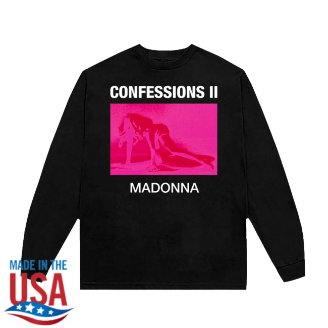 Madonna Store Merch Confessions II Neon Long Sleeve Tee