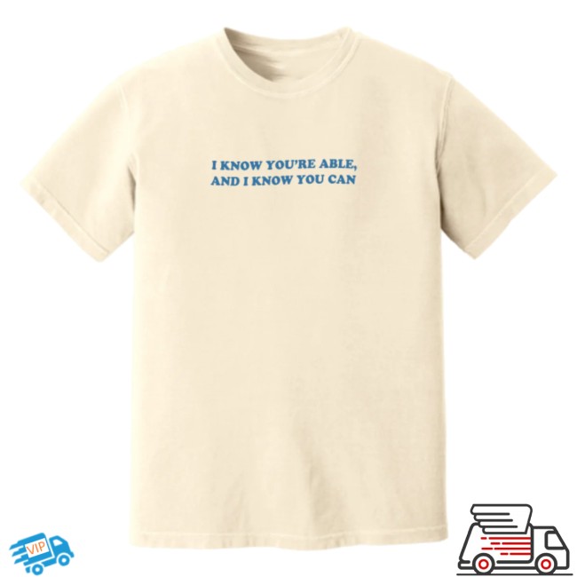 Mercyme Merch Store Cream You're Able Lyric Tee