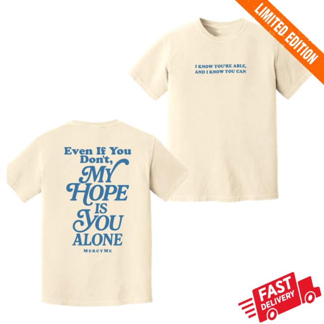 Mercyme Merch Store Cream You're Able Lyric Tee