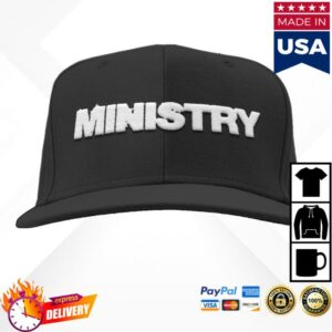 Ministry Merch Shop Store Digital Logo Snapback Hat (Black)