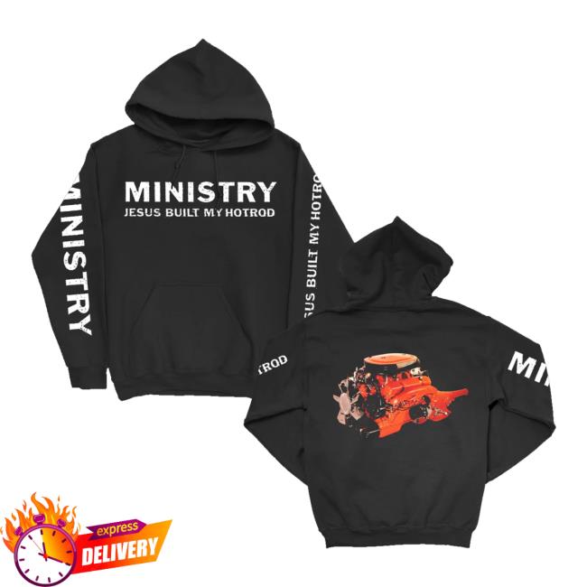 Ministry Merch Shop Store Jesus Built My Hotrod Pullover Hoodie