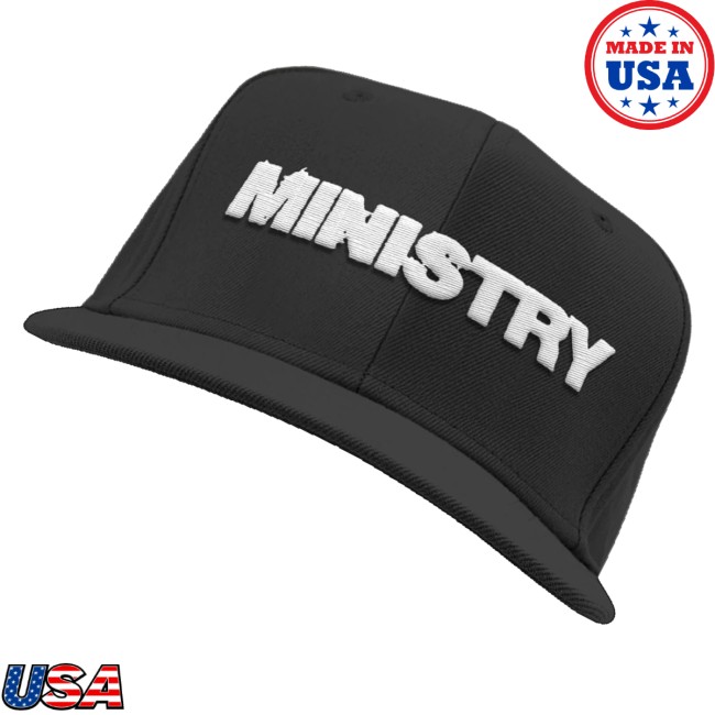 Ministry Store Merch Digital Logo Snapback Hat Black