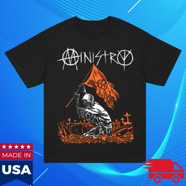 Ministry Store Merch Flag Waver T-Shirt Black