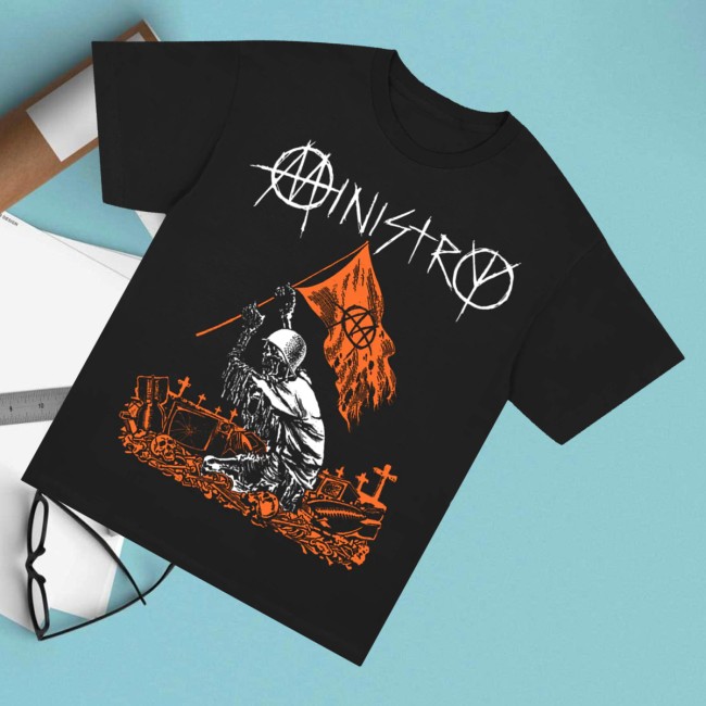 Ministry Store Merch Flag Waver T-Shirt Black
