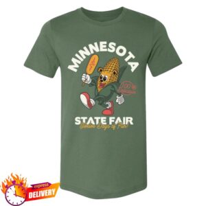 Minnesota State Fair Wear Merch Store 2026 Running Corn Dog T-Shirt