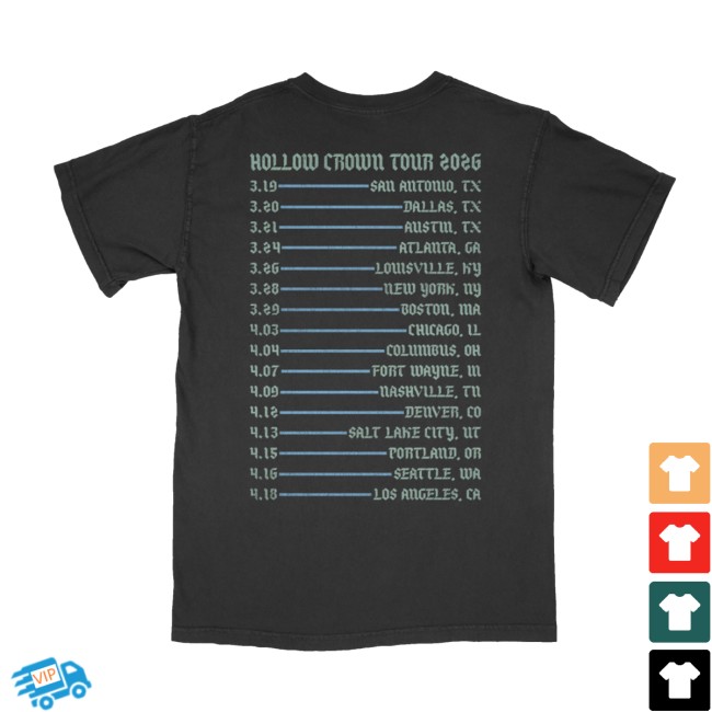 Missio Store Merch 2026 Hollow Crown Tour Shirt