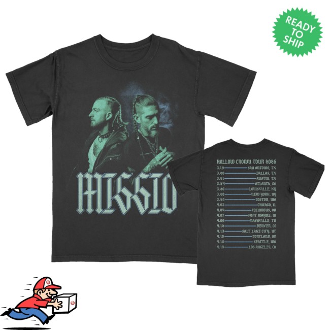Missio Store Merch 2026 Hollow Crown Tour Shirt