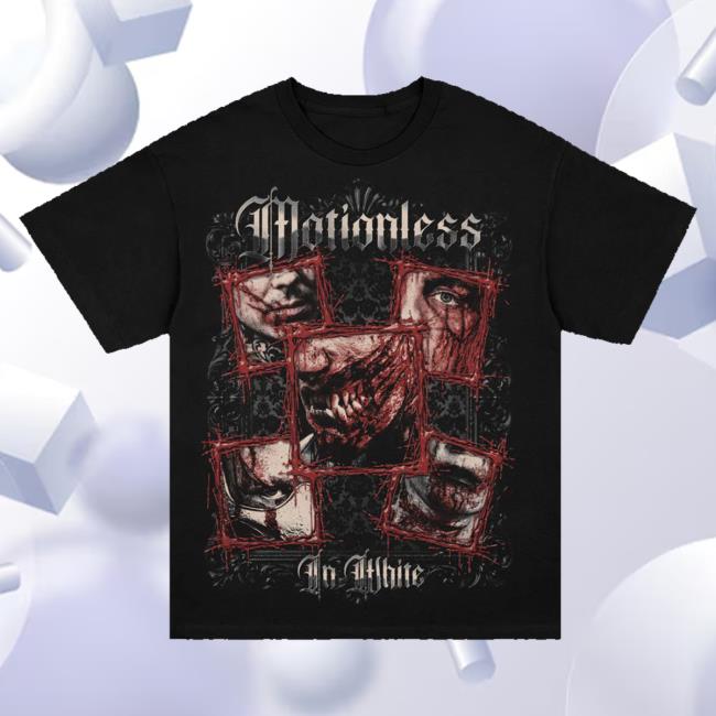 Motionless In White Shop Store Torn By Time Collage Shirt