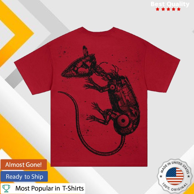 Motionless In White Store Merch Cyber Rat Shirt (Red)