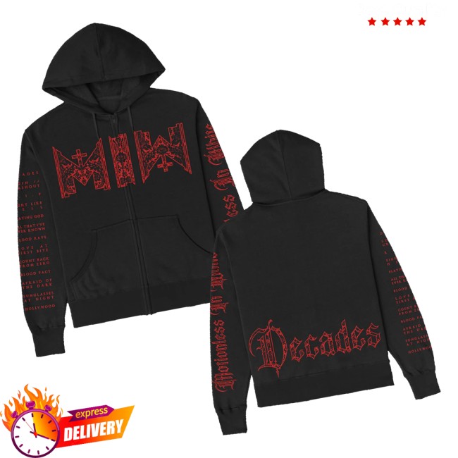 Motionless In White Store Merch Decades Zip-Hood
