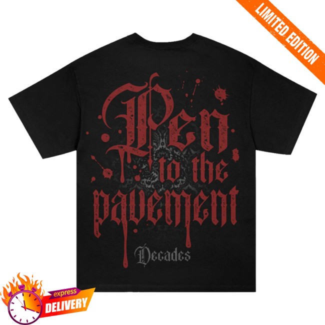 Motionless In White Store Merch Justin Decades T-Shirt Black