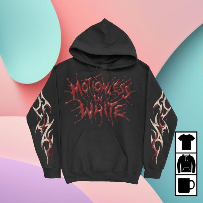 Motionless In White Store Merch Let The Blood Spill Pullover Hoodie (Black)