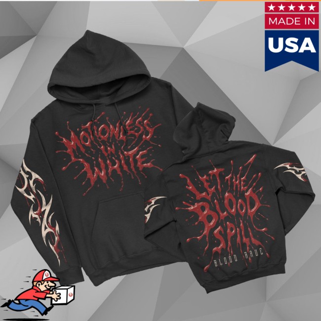 Motionless In White Store Merch Let The Blood Spill Pullover Hoodie (Black)