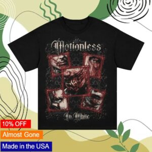 Motionless In White Store Merch Torn By Time Collage Shirt (Black)