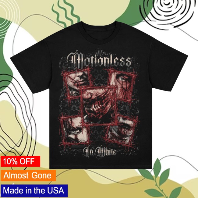 Motionless In White Store Merch Torn By Time Collage Shirt (Black)