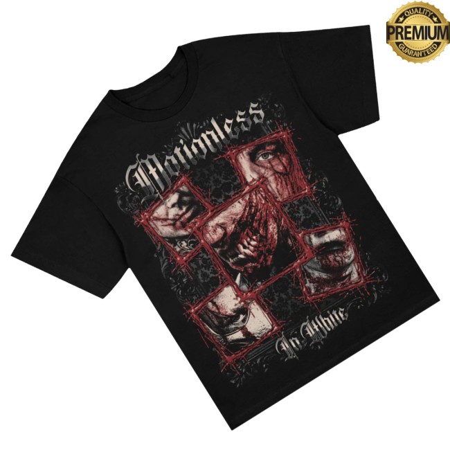 Motionless In White Store Merch Torn By Time Collage Shirt (Black)