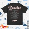 Motionless In White Store Merch Tracklist Tour Dates Shirt (Black)