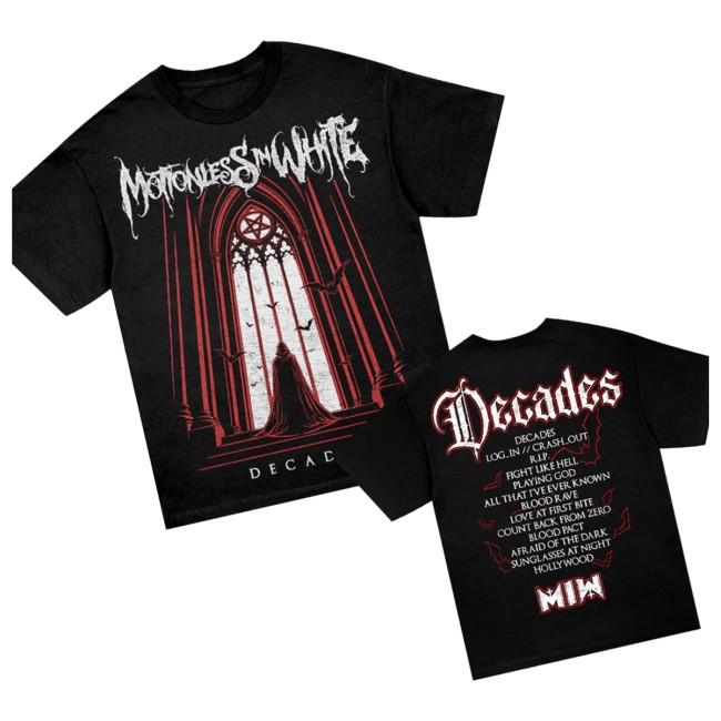 Motionless In White Store Merch Tracklist Tour Dates T-Shirt