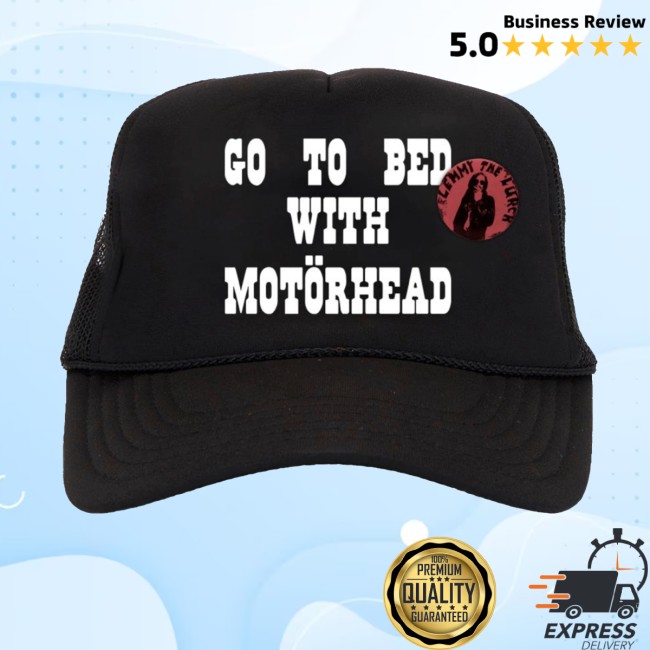 Motorhead Store Merch Go To Bed Hat With Lemmy Badge