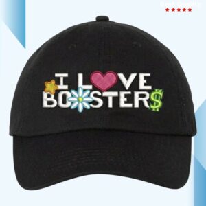 Neon Merch Store I Love Boosters Baseball Hat Black
