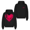 Neon Merch Store I Love Boosters Heart Hoodie