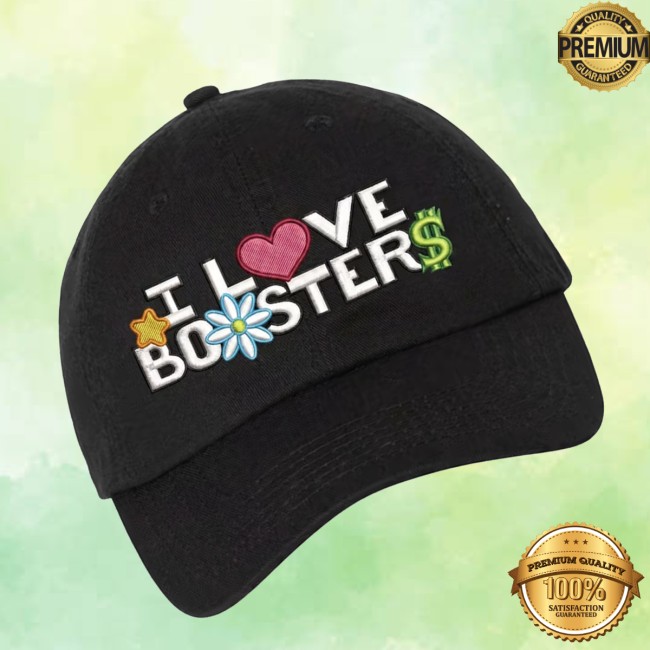 Neon Store Merch I Love Boosters Baseball Hat Black 3 Neon Store Merch I Love Boosters Baseball Hat Black